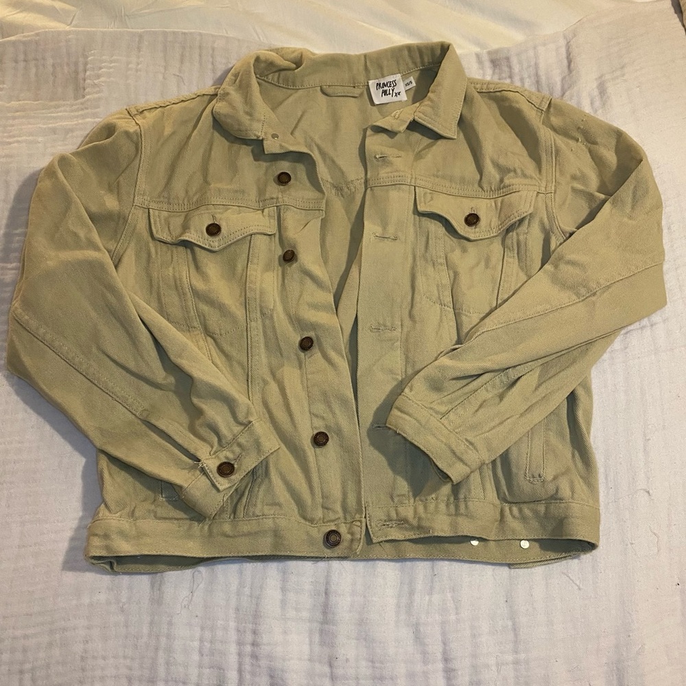 Beige Denim Jacket